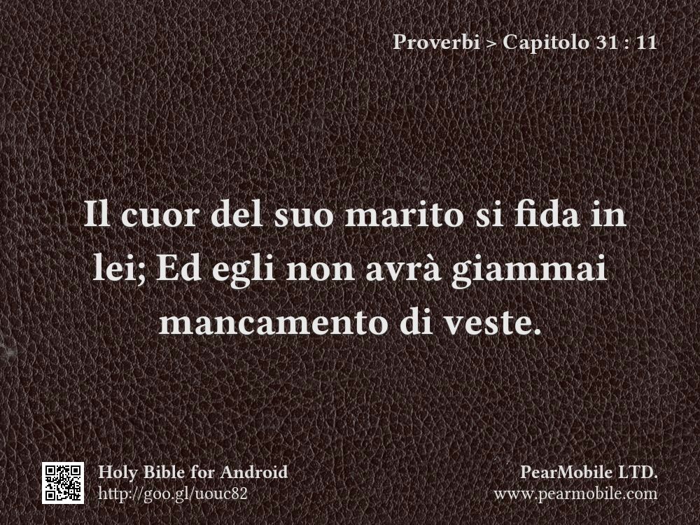 Proverbi, Capitolo 31:11